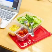 3 Bölmeli Sefer Tası Pratik Kolay Gıda Diyet Saklama Erzak Kabı (5284) thumbnail 2