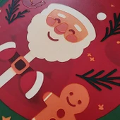 Noel Baba ve Kurabiye Adam Kapı ve Duvar Süsü Happy New Year thumbnail 5