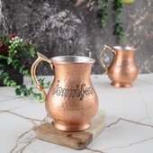 DMT COPPER HOME Gaziantep Bakırdan El Dövmesi Tombul İSİMLİ kupa bardak HEDİYELİK İSME ÖZEL(kalaylı) thumbnail 2
