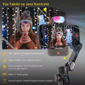 ShopyTech Smart X Pro Combo 3 Eksen Akıllı Telefon Gimbal Stabilizer (iOS & Android) thumbnail 9