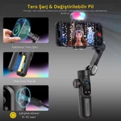 ShopyTech Smart X Pro Combo 3 Eksen Akıllı Telefon Gimbal Stabilizer (iOS & Android) thumbnail 8