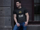 We Are Clean Siyah Tişört Beyaz Yazı - 2