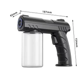 ShopyTech 280 ml Nano Mavi Işıklı Şarjlı Sprey Tabancası Kablosuz Atomizer İnce Sis & 1,1.5 m Menzil USB Şarjlı thumbnail 1