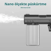 ShopyTech 280 ml Nano Mavi Işıklı Şarjlı Sprey Tabancası Kablosuz Atomizer İnce Sis & 1,1.5 m Menzil USB Şarjlı thumbnail 9