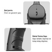 ShopyTech 280 ml Nano Mavi Işıklı Şarjlı Sprey Tabancası Kablosuz Atomizer İnce Sis & 1,1.5 m Menzil USB Şarjlı thumbnail 5