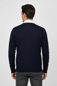 Erkek V Yaka Triko Kazak Çelik Örgü Regular Kalıp BGL-ST04838 thumbnail 10