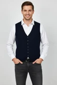 Erkek Spor Düğmeli Yelek Çelik Örgü Regular Kalıp BGL-ST04837 thumbnail 3