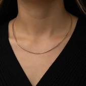 Gümüş Omega Choker Zincir thumbnail 2