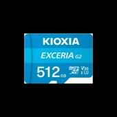 Kıoxıa 512gb Exceriag2, Lmexl512gg2 U1 V30 4k,  Cl10, 100mb/s, Microsd Kart Bellek (sd Adaptörlü) thumbnail 1