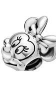 Bileklik İçin 925 Ayar Gümüş Disney Minnie Portresi Gümüş Charm thumbnail 6