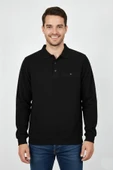 Erkek Polo Yaka Cepli Selanik Sweatshirt Regular Kalıp BGL-ST04923 thumbnail 1
