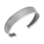 Gümüş Eskitme Desenli Kadın Bilezik thumbnail 1