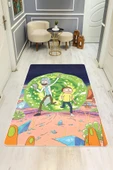Parlak Kadife Kumaş Dijital Baskı Dot Kaymaz Tabanlı Çocuk ve Genç Odası Halısı H0465 RENKLİ 180 X 280 thumbnail 2