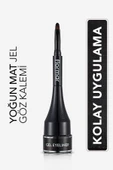 FLORMAR Özel Fırça Başlıklı Yoğun Pigmentli Mat Jel Eyeliner-gel Eyeliner-001 Gel Black-8690604591879 thumbnail 1