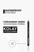 FLORMAR Suya Dayanıklı Mat Göz Kalemi (BEYAZ) - Waterproof Eyeliner - 113 Pure White - 8690604109135 thumbnail 5
