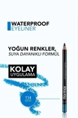 FLORMAR Suya Dayanıklı Göz Kalemi - Mavi Waterproof thumbnail 6