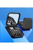 8in1 USB-C Hızlı Şarj Veri Kablosu iPhone Xiaomi Type-C Kablo Tutucu Aynalı Seyahat Seti thumbnail 3