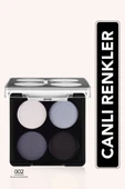 FLORMAR Mat & Işıltılı Far Paleti - Color Eyeshadow Palette - 002 Black Dust- 8682536051163 thumbnail 1