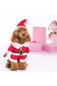 CAZEO Köpek Yılbaşı Kostüm – Kırmızı – S Beden thumbnail 1
