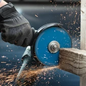 Matkap Uyumlu Siyah 115 mm Sert Plastik Çok Amaçlı Taşlama Disk Aparatı Seti Sunta Testeresi thumbnail 2