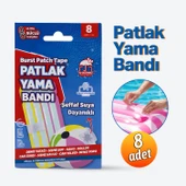 Patlak Yama Bandı Deniz Yatağı Deniz Topu Şişme Havuz Tamir Bandı Suya Dayanıklı 8 Adet thumbnail 3