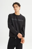 Regular Fit Normal Kesim Bisikler Yaka Sweatshirt Lee thumbnail 2