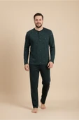 Bravie Erkek Büyük Beden Pijama Takımı 9753 Yeşil - 6