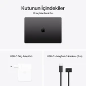 MacBook Pro M4 Max 48 GB 1 TB SSD 16.2" MX313TU/A Uzay Siyahı Outlet (Açıklamayı Okuyunuz) thumbnail 3