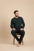 Bravie Erkek Büyük Beden Pijama Takımı 9753 Yeşil - 5