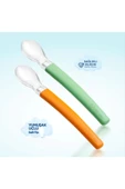 Wee Baby 122 Mama Kaşığı 2'li - Yeşil & Turuncu thumbnail 2