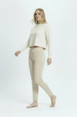 Bravie Jogger Paça Eşofman Altı Bej 3013 - 1