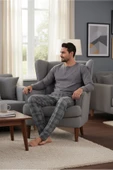 Bravie Luxury Thermal Erkek Pijama Takımı 9733 Füme - 6