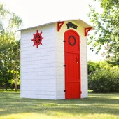 MANDU Ahşap Soyunma Kabini XL KIRMIZI thumbnail 1