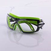 İş Güvenlik Gözlüğü Buğulanmaz İpli Lazer UV Koruyucu Toz Korumalı Gözlük Silikon Kulaklık Şeffaf thumbnail 3