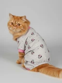 Pink Minnie Kedi Tulumu | Pamuklu Penye Kedi Kıyafeti | Küçük Irklar İçin | Tüy Dökülmesini Azaltır thumbnail 5