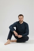 Bravie Erkek Büyük Beden Pijama Takımı 9751 Lacivert - 6