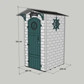 MANDU Ahşap Soyunma Kabini XL MAVİ thumbnail 7