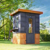 MANDU Ahşap Güvenlik Kulübesi (Güvenlik Kabini) thumbnail 1