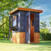 MANDU Ahşap Güvenlik Kulübesi (Güvenlik Kabini) thumbnail 2