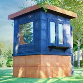 MANDU Ahşap Güvenlik Kulübesi (Güvenlik Kabini) thumbnail 4