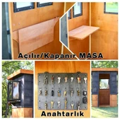 MANDU Ahşap Güvenlik Kulübesi (Güvenlik Kabini) thumbnail 5