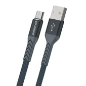 Polosmart PBS407 Micro USB Şarj ve Data Kablosu 2.4 Amper  1.2 Metre Gri thumbnail 1