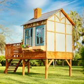 MANDU Ahşap Yerden Yüksek Ağaç Oyun Evi thumbnail 3