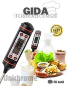 Siyah Renk Dijital Gıda Yemek Termometresi Yemek Isı Ölçer thumbnail 2