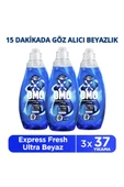 Omo Express Fresh Ultra Beyaz Sıvı Çamaşır Deterjanı 1480 ml X3 thumbnail 1