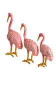 taru pasaj "Kristal Taş İşlemeli Metal Flamingo Ailesi - Şık ve Dekoratif Ürün" thumbnail 3