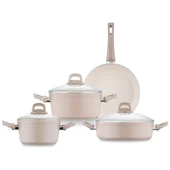 Emsan Crystal 7 Parça Tencere Seti Rosegold thumbnail 5