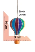 taru pasaj Renkli El Yapımı Metal Balon Biblo – Cappadocia Temalı Dekoratif Obje thumbnail 2