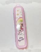 Pembe Multi Renkli Kapaklı Kalemlik Kutusu -Çanta İçi Saklama - Diş Fırçası - Makyaj Fırçası Kutu thumbnail 2