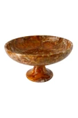 taru pasaj El Yapımı Doğal Taş Ayaklı Çanak - 15 cm Dekoratif ve Şık Tasarım thumbnail 3